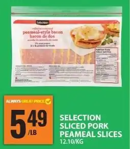 Food Basics Selection sliced pork peameal slices offer