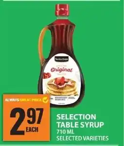 Food Basics Selection table syrup offer