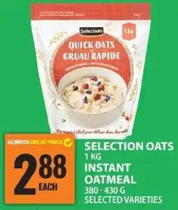 Food Basics Selection oats instant oatmeal offer