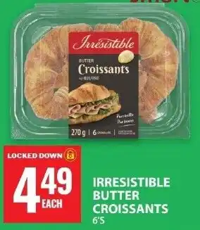 Food Basics Irresistible butter croissants offer