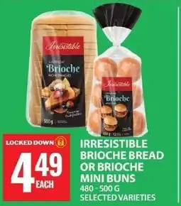 Food Basics Irresistible brioche bread or brioche mini buns offer