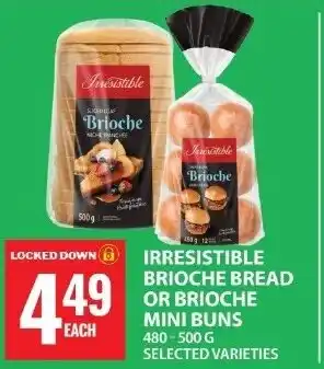 Food Basics Irresistible brioche bread or brioche mini buns offer