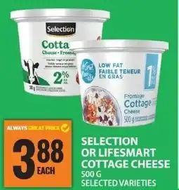 Food Basics Selection or lifesmart cottage cheese offer