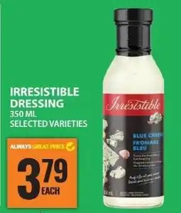 Food Basics Irresistible dressing offer