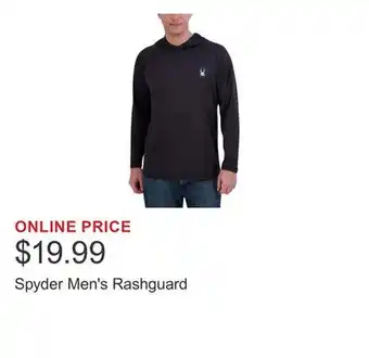 Costco Spyder Men's Rashguard offer