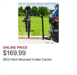 Costco DK2 Hitch Mounted 4-bike Carrier offer