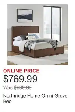 Costco Northridge Home Omni Grove Bed offer