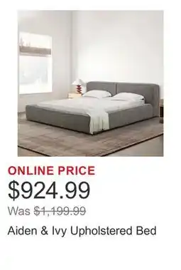 Costco Aiden & Ivy Upholstered Bed offer