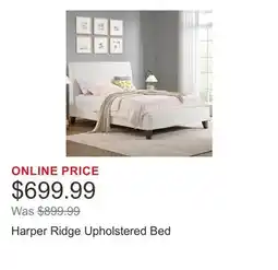 Costco Harper Ridge Upholstered Bed offer