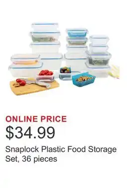 Costco Snaplock Plastic Food Storage Set, 36 pieces offer