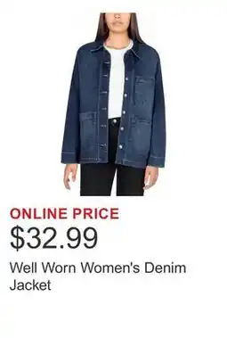 Costco Well Worn Women's Denim Jacket offer