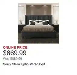 Costco Sealy Stella Upholstered Bed offer