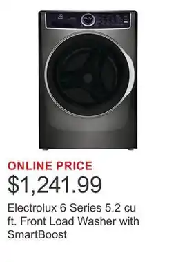 Costco Electrolux 6 Series 5.2 cu ft. Front Load Washer with SmartBoost offer