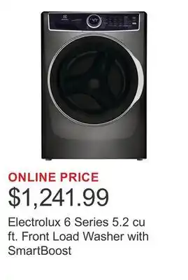 Costco Electrolux 6 Series 5.2 cu ft. Front Load Washer with SmartBoost offer