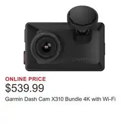 Costco Garmin Dash Cam X310 Bundle 4K with Wi-Fi offer