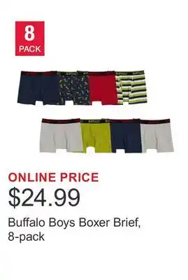 Costco Buffalo Boys Boxer Brief, 8-pack offer