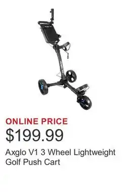 Costco Axglo V1 3 Wheel Lightweight Golf Push Cart offer