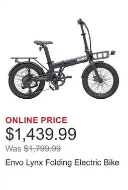Costco Envo Lynx Folding Electric Bike offer