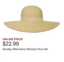 Costco Sunday Afternoons Women's Sun Hat offer