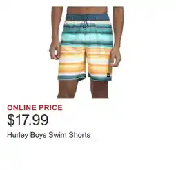 Costco Hurley Boys Swim Shorts offer