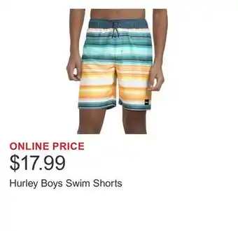 Costco Hurley Boys Swim Shorts offer