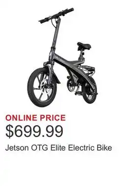 Costco Jetson OTG Elite Electric Bike offer