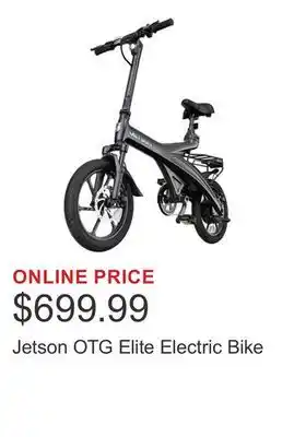 Costco Jetson OTG Elite Electric Bike offer