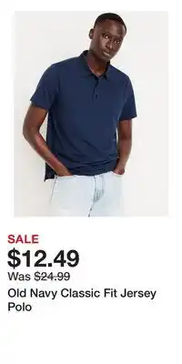 Old Navy Old Navy Classic Fit Jersey Polo offer