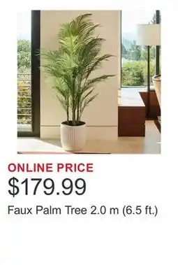 Costco Faux Palm Tree 2.0 m (6.5 ft.) offer