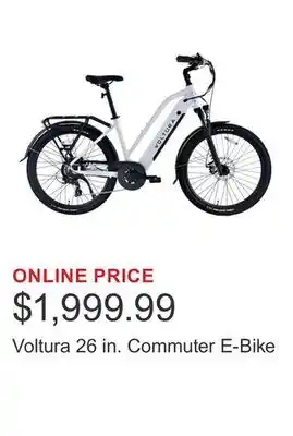 Costco Voltura 26 in. Commuter E-Bike offer