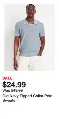 Old Navy Old Navy Tipped Collar Polo Sweater offer