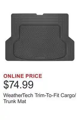 Costco WeatherTech Trim-To-Fit Cargo/Trunk Mat offer