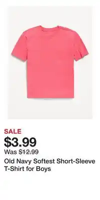 Old Navy Old Navy Softest Short-Sleeve T-Shirt for Boys offer