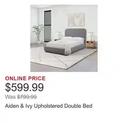 Costco Aiden & Ivy Upholstered Double Bed offer