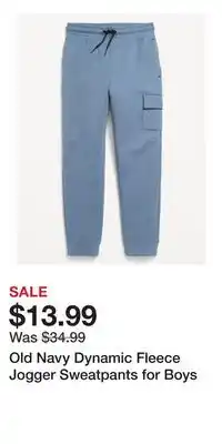 Old Navy Old Navy Dynamic Fleece Jogger Sweatpants for Boys offer