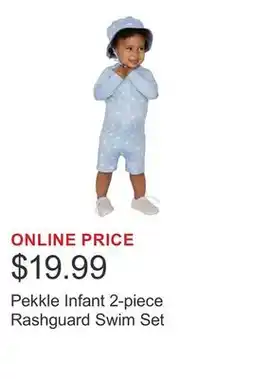 Costco Pekkle Infant 2-piece Rashguard Swim Set offer