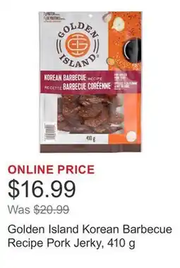 Costco Golden Island Korean Barbecue Recipe Pork Jerky, 410 g offer