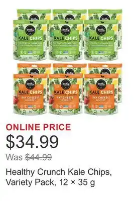 Costco Healthy Crunch Kale Chips, Variety Pack, 12 × 35 g offer