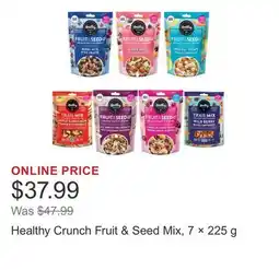 Costco Healthy Crunch Fruit & Seed Mix, 7 × 225 g offer