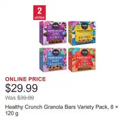 Costco Healthy Crunch Granola Bars Variety Pack, 8 × 120 g offer