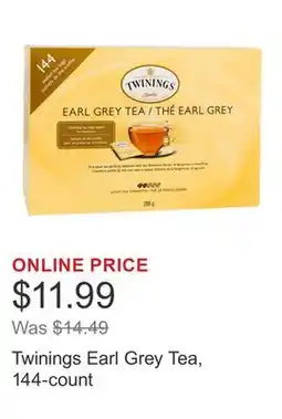 Costco Twinings Earl Grey Tea, 144-count offer