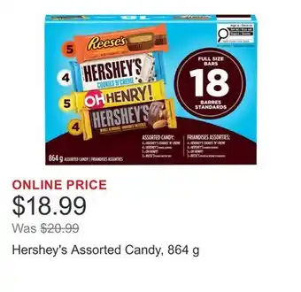 Costco Hershey's Assorted Candy, 864 g offer