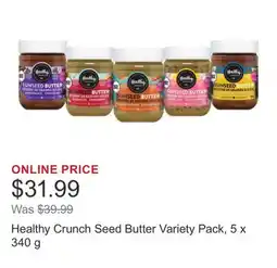 Costco Healthy Crunch Seed Butter Variety Pack, 5 x 340 g offer