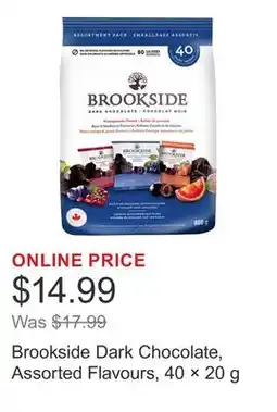 Costco Brookside Dark Chocolate, Assorted Flavours, 40 × 20 g offer
