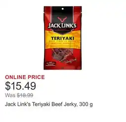 Costco Jack Link's Teriyaki Beef Jerky, 300 g offer