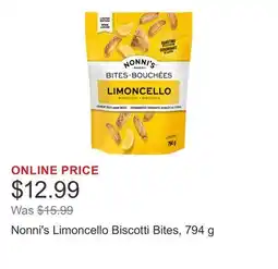 Costco Nonni's Limoncello Biscotti Bites, 794 g offer