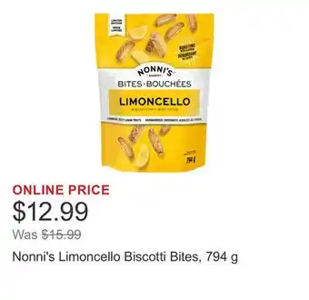 Costco Nonni's Limoncello Biscotti Bites, 794 g offer