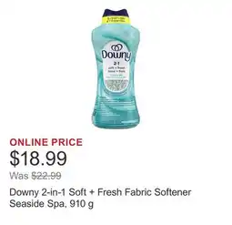 Costco Downy 2-in-1 Soft + Fresh Fabric Softener Seaside Spa, 910 g offer