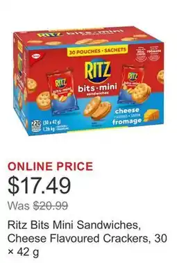 Costco Ritz Bits Mini Sandwiches, Cheese Flavoured Crackers, 30 × 42 g offer