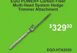 Atlas Tools & Machinery EGO POWER + Carbon Fiber Multi-Head System Hedge Trimmer Attachment offer